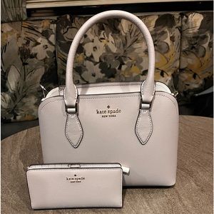 NWT Kate spade Darcy Small Satchel and Darcy Large Slim Bifold Wallet combo